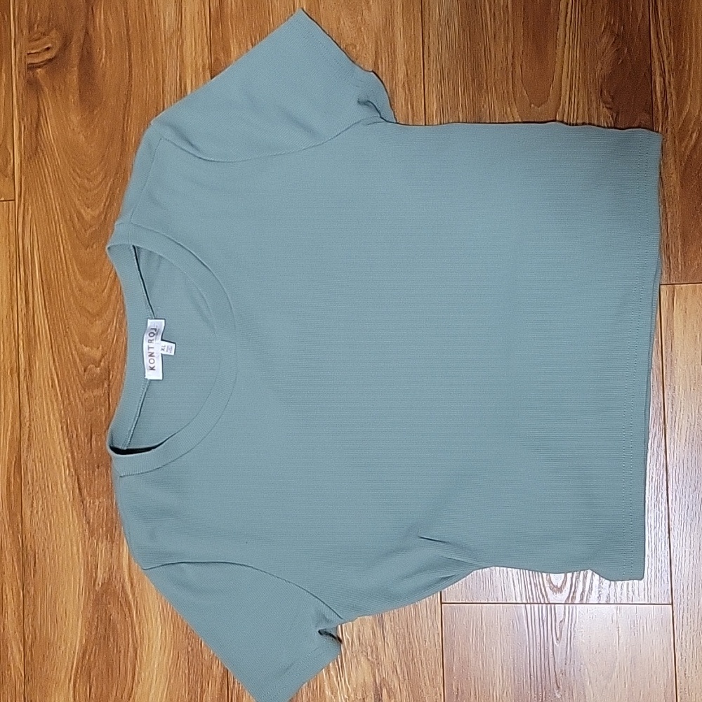 Women's Open Back Green Top XL